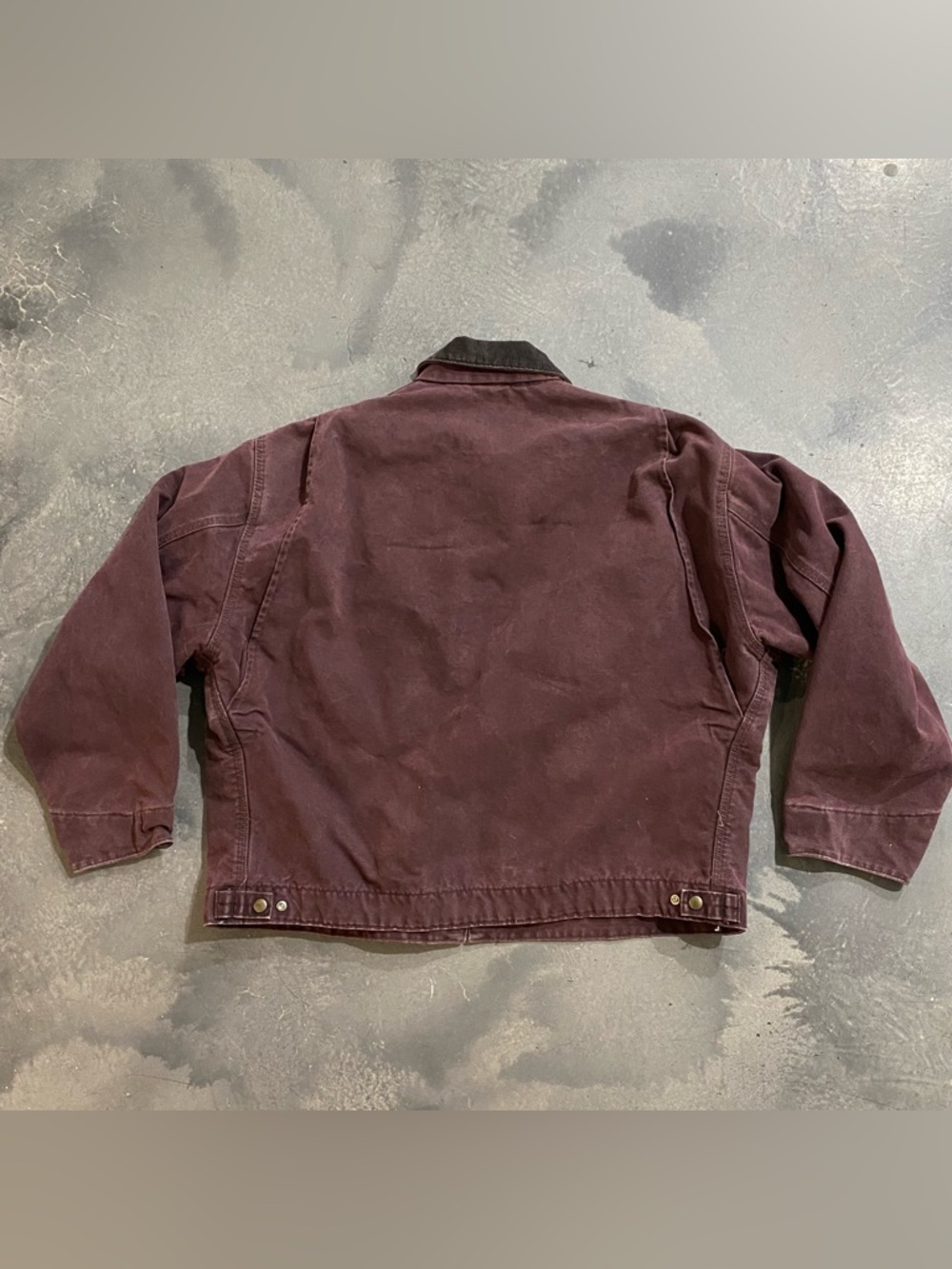 Carhartt Detroit Jacket Burgundy Boxy Sz XXL ( Like Sz XL) Mens - Picture 2 of 9